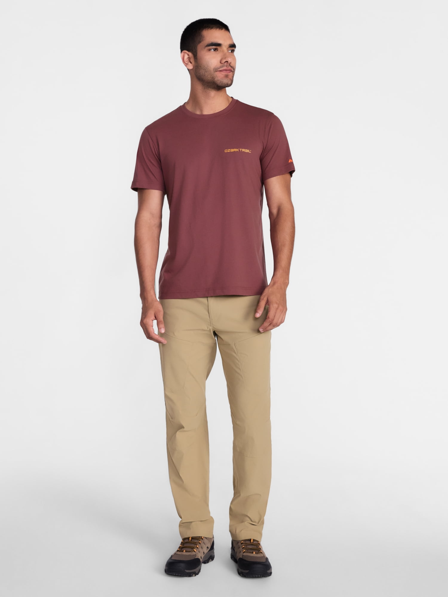 Ozark Trail Men's Active Graphic Tee with Short Sleeves, Sizes S-3XL