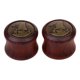 thumbnail image 1 of Dilatador de madera con diseño de velo para los oídos, túnel acampanado, expansor de 12 mm a 30 mm, 1 of 8