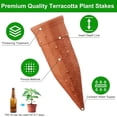 thumbnail image 5 of Terracotta Watering Spikes 6 Pack Plant Watering Devices Wine Bottle Automatic Plant Waterer for Vacations, Self Watering Stakes for Indoor Outdoor Plants, 5 of 10