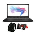 thumbnail image 1 of MSI Modern 14 B10 Home and Business Laptop (Intel i7-10510U 4-Core, 16GB RAM, 512GB PCIe SSD, 14.0" Full HD (1920x1080), NVIDIA MX330, Wifi, Bluetooth, Webcam, Win 10 Pro) with ME2 Backpack , Loot Box, 1 of 7