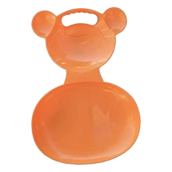 Trineo de Nieve Tobogán Portátil Juguete Tabla Deslizante Y Trineo de Material PP Grueso Adecuado para Fiestas de Invierno en Jardín Césped Playa Parq Naranja
