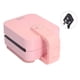 thumbnail image 1 of Mini tostadora de sándwich rosa portátil, máquina para hacer gofres eléctrica de 650W, prensa Panini, enchufe AU de 220V, Ideal para dormitorios y apartamentos, 1 of 10