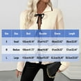 thumbnail image 3 of Tnhcen Women's Solid Color Tie-Front Cardigan Turnover Collar Sweater with Butterfly Bows Acrylic Soft Knitwear Casual Pocket Long Sleeve Open Front Chic Women's Clothing S-L, 3 of 7