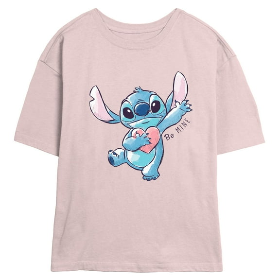 Junior's Lilo & Stitch Be Mine  Graphic T-Shirt