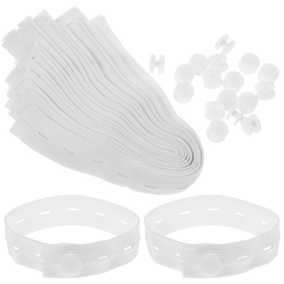 20pcs Clothes Storage Elastic Bands Adjustable Roll-up Clothing Storage Strap