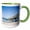 Green/White, variant on 3drose, St. Augustine Beach Pier, Florida, Usa - Us10 Dpb0056 - Douglas Peebles, 11oz Magic Transforming Mug