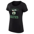 thumbnail image 2 of Women's G-III 4Her by Carl Banks Black Boston Celtics Super-Slim Fit Lightweight Team Logo T-Shirt, 2 of 3