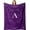 Purple-a, variant on Initial Birthday Gifts for Women, Monogrammed Gifts for Women, Gifts for Women/Mom/Sister/Friend, Personalized Mothers Day Birthday Gifts for Mom/Her, Letter A Blanket 50x60in