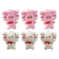 thumbnail image 1 of 6pcs Dibujos animados Peluche Animales Llavero Colgantes de peluche Piggy Bag Colgantes Colgantes, 1 of 4