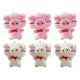 thumbnail image 1 of KAKOWELY 6 llaveros colgantes de animales de peluche de dibujos animados, bolsas de cerdito de peluche, colgantes, 1 of 5