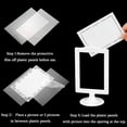 thumbnail image 3 of 10 PCS Double Sided Standing Picture Frames 4x6 Inch, Plastic Pedestal Photo Frame Bulk, White Vertical Picture Holder with Inserts & Base, Display Picture Frames for Wedding, Table, 3 of 5