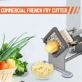 thumbnail image 4 of EDTara Commercial Fry Cutter - Razor-Sharp Stainless Steel Blades, Dual-Thickness Adjustment (1/2" & 3/8"), 4 of 7