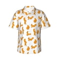 thumbnail image 2 of Goofa Cartoon Squirrel Hawaiian Shirt for Men, Unisex Summer Beach Casual Short Sleeve Button Down Shirts,Aloha Tropical Floral print shirt-Small, 2 of 9