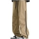 thumbnail image 3 of Pantalones largos de moda para hombre, casuales, de color sólido, con bolsillos y cuerda elástica, pantalones casuales para hombre., 3 of 4