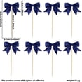 thumbnail image 3 of Elegant Bowknot Cake Picks, Decorative Bow Toppers for Cupcakes and Desserts, Party Ready Decorations for Celebrations and Special Occasion Treat Displays, 3 of 7