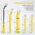 thumbnail image 2 of 5 pcs Auto Trim Removal Tool Kit, No Scratch Plastic Pry Tool Kit - Interior Door Panel Clip Fastener Removal Set for Vehicle Dash Radio Audio Installer (Yellow) Yellow, 2 of 5
