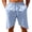 Light Blue, variant on Besolor Men's Linen Shorts Drawstring Elastic Waist Lightweight Thin Breathable Casual Shorts with Pocket(X-Large,White)
