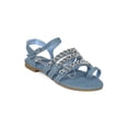 thumbnail image 1 of New Women Strappy Chained Toe Ring Flat Sandal - 17876 By Cape Robbin, 1 of 6