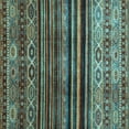 thumbnail image 1 of Ahgly Company Indoor Square Abstract Light Blue Contemporary Area Rugs, 3' Square, 1 of 4