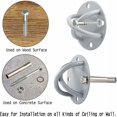 thumbnail image 4 of Sangles Réglables pour Entraîneurs de Suspension, Point d'Ancrage Durable Robuste Assure la Stabilité pour Systèmes d'Entraînement de Force Intérieur Extérieur, Supports de Montage Mural et Plafond Polyvalents, 4 of 5