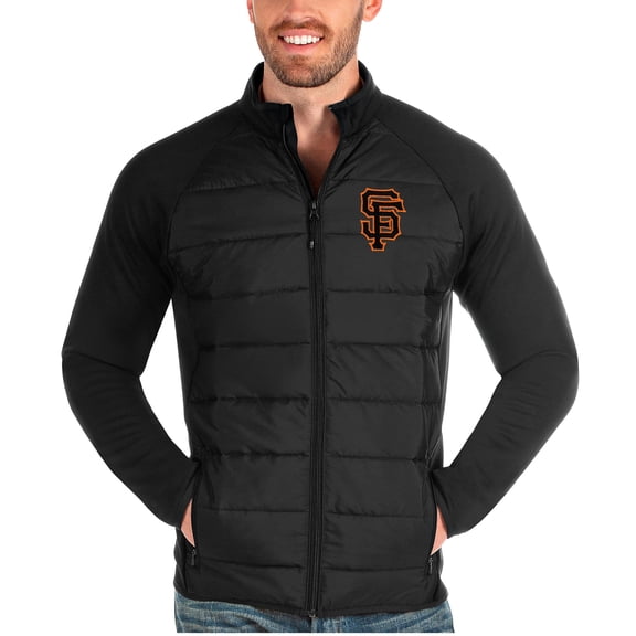 Men's Antigua Black San Francisco Giants Altitude Full-Zip Jacket