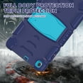 thumbnail image 6 of Galaxy Tab A7 SM-T500 T505 T507 10.4-inch Case,Dteck Shockproof Rubber 3-Layer Protection Case for Samsung Galaxy Tab A7 10.4" 2020 Hybrid Armor Kickstand Protector Cover,Navy+Blue, 6 of 7