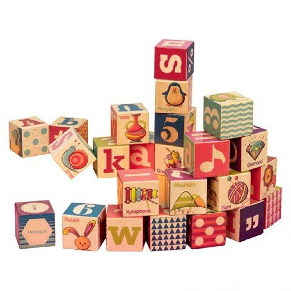 b toys wooden blocks