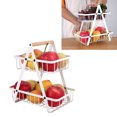 thumbnail image 4 of Tier Fruit Tray,2 Tier Shelves Fruit Tray Stand Layer Storage Stand Striking Appearance, 4 of 10