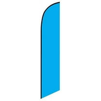 FFN Solid Cyan Feather Banner Swooper Flag, Replacement Flag Only, One Color, Light Blue
