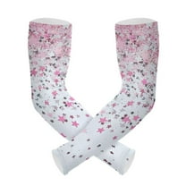 ALAZA Stars Falling UV Sun Protection Arm Sleeves UPF 50  Compression Cooling Sleeve 1 Pair