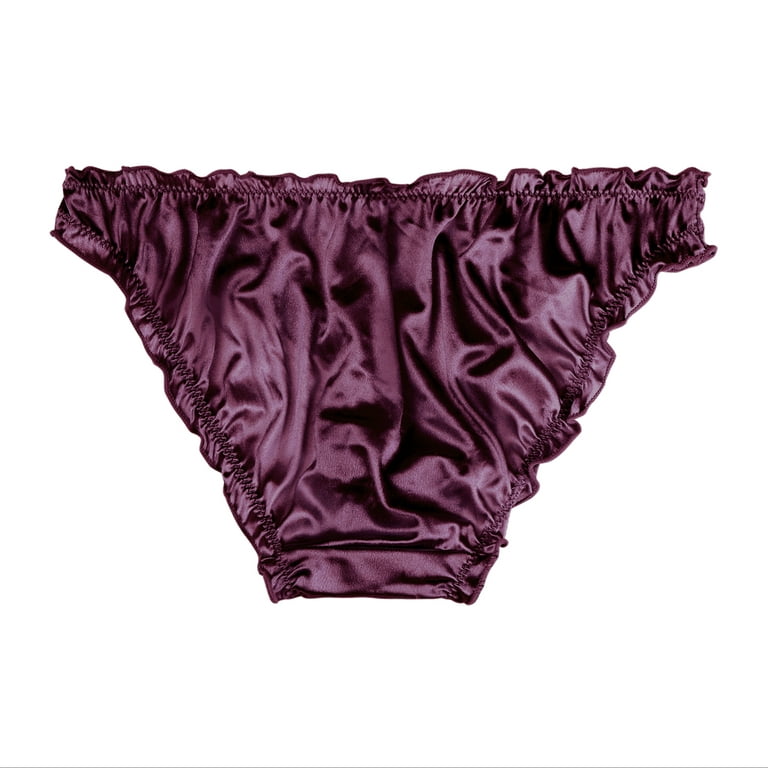Agnes Orinda Women's Plus Size Panty High Rise Seamless Brief Laser Cut  Underwear Mid Red 1X