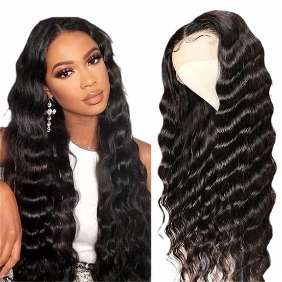 Chemical fiber headpiece African hot selling front lace small curls water ripple long curly hair wig