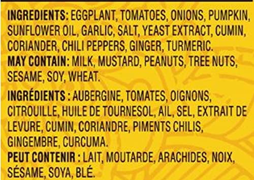 Tasty Bite Indian Punjab Eggplant, Ready to Eat, Microwavable Entree, 10 Ounce (Pack of 6)