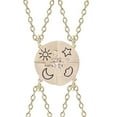 thumbnail image 2 of Trendy Stars-Moon-Sun-Clouds Splice Necklace - Best Friend & Couple Sweater Chain Accessory, Stylish Alloy Pendant for Everyday Wear, 2 of 5