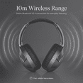thumbnail image 3 of Y08 Over-Ear Headphones Bluetooth 5.4 Active Noise Cancelling Hi-Res Audio 50H Playtime Space Gray, 3 of 6
