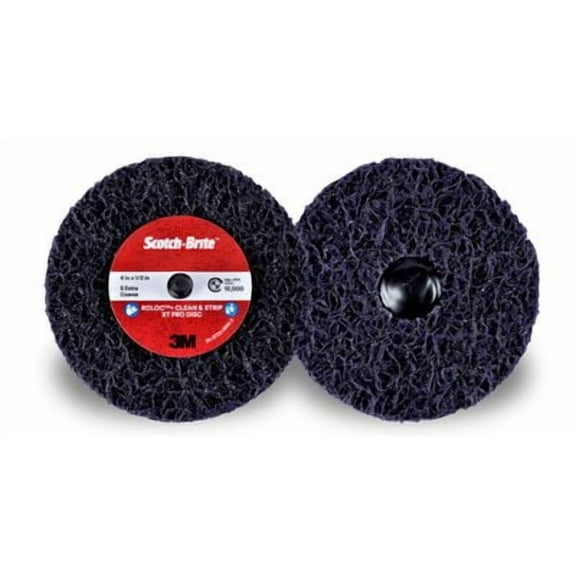 Scotch-Brite Roloc Clean and Strip XT Pro Disc - Silicon Carbide Mineral - Metal Stripping Disc - Rust and Paint Remover - Pack of 10
