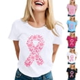 thumbnail image 4 of Women's Graphic Print Crew Neck Tee Lightweight Breathable T-shirt Lovely Active Accomplished, 4 of 4