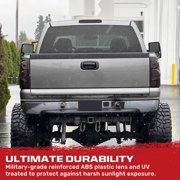 RECON - Fits 1999-2006 GMC Sierra & Chevy Silverado 1500/2500/3500 models Smoked 3rd Brake Light Kit Red & White LED Lights - Smoked Lens