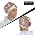 thumbnail image 6 of Naloa Fashion Tatreez2 Beanie for Men Women Knitted Unisex Winter Hat Beanies Cap Knit Cuffed Beanies Hats, 6 of 7
