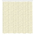 thumbnail image 3 of Fish Scale Shower Curtain, Simplistic Contemporary Style Japanese Waves with Ombre Color Details, Fabric Bathroom Set with Hooks, 69W X 70L Inches, Yellow and White, by Ambesonne, 3 of 3