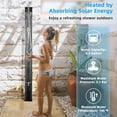 thumbnail image 6 of Costway 7.2 FT 9.3 Gallon Solar Heated Shower w/ Rain Shower, Foot Shower & Hand Shower, 6 of 10