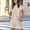 Beige, variant on Women’s 2 Piece Short Set Crew Neck Short Sleeve Tops with Drawstring Waist Pocketed Shorts Loose Fit Casual Loungewear Outfit for Vacation Daily Wear Red