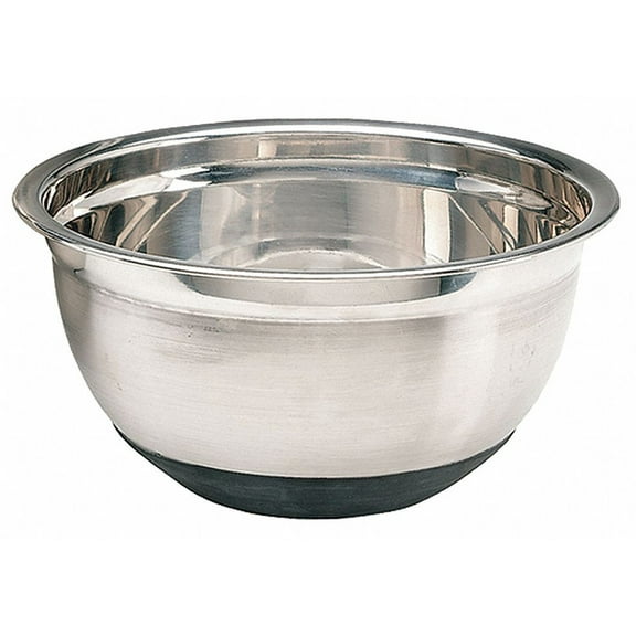 Crestware Mixing Bowl,Stainless Steel w-Rubber,8qt MBR08 MBR08 ZO-G7525165