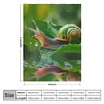 thumbnail image 4 of PRATYUS Snails Throw Blanket, Flannel Throw Blanket Sofa Chair Cover Decorative for Bed Couch Soft Chair, Pattern Throw Travel Nap Throws Blanket 50x60in, 4 of 6