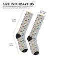 thumbnail image 2 of Lsque Hello Pattern Sport Compression Socks for Men & Women 15-20 mmHg Knee High Nurse Pregnant Running Medical and Travel Athletic, 2 of 6