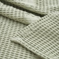 thumbnail image 5 of Superior Mai Geometric Waffle Cotton Blanket, Full/Queen, Sage, 5 of 9