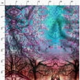 thumbnail image 3 of Soimoi Crepe Silk Fabric Deer Panel Printed Fabric 1 Yard 42 Inch Wide, 3 of 5