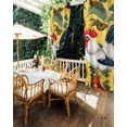 thumbnail image 5 of nqOlkjepod Outdoor Curtains for Patio Waterproof, Sunflower Rooster Outdoor Privacy Panels Grommet, Retro Watercolor Summer Flowers Blackout Outside Curtains for Porch/Cabana 54"x108", 1 Panel, 5 of 8