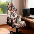 thumbnail image 2 of XYZCANDO Hippie Flower Gaming Chair Cover Gaming Chair Cover Set Dust-Proof Protector Machine Washable Turtle Non-Skid Stretch Fabric Keeps Your Chair Cool and Clean, 2 of 7