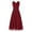 Burgundy, variant on TiaoBug Kids Girls Sleeveless Chifon Wedding Dress Shiny V Neck Party Flower Girl Dresses Burgundy 8